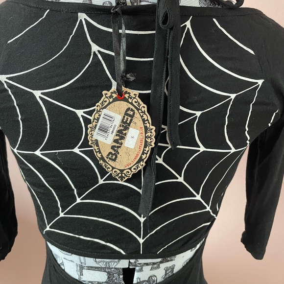 Banned apparel spiderweb knit pencil dress small - Picture 3 of 5